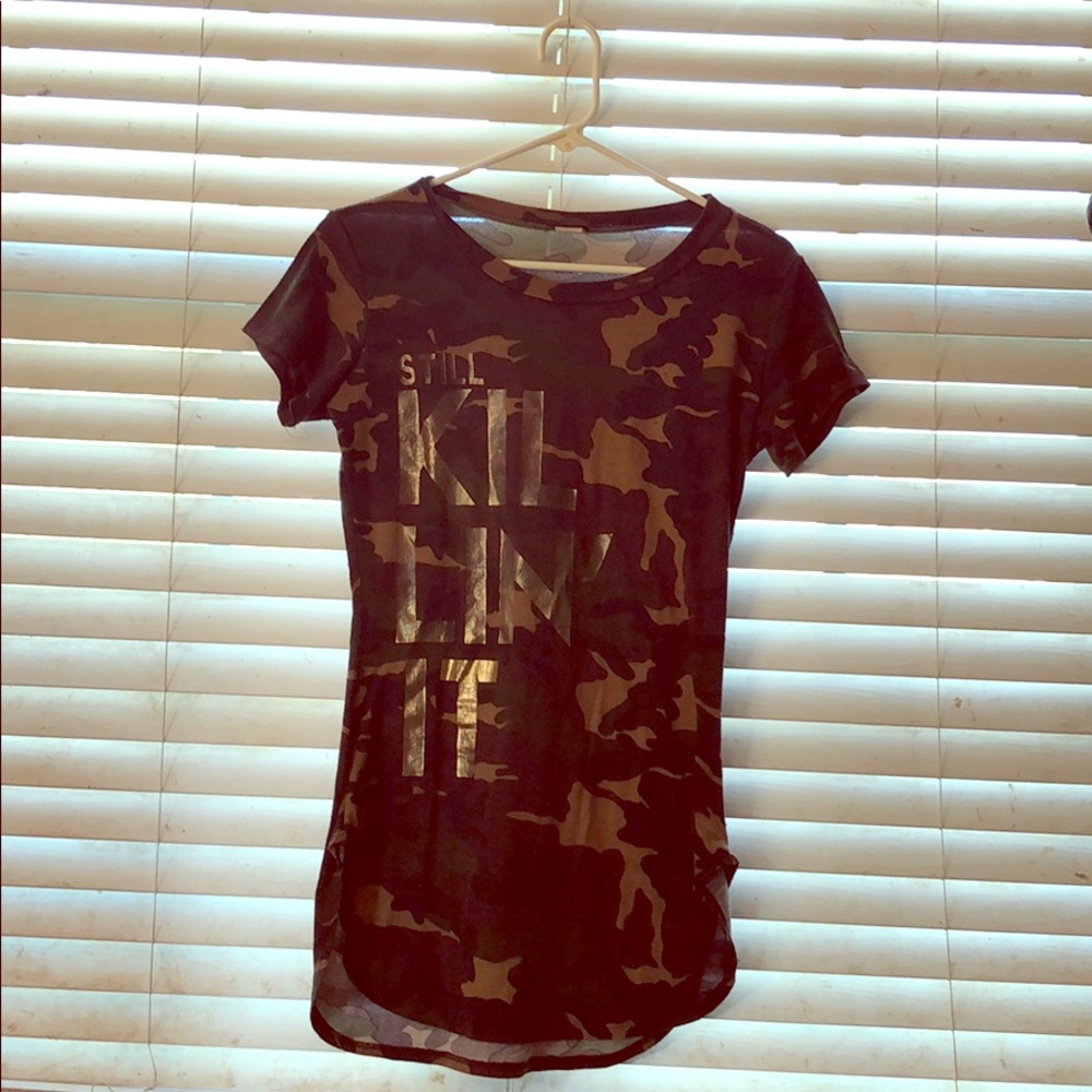 Long camouflage shirt